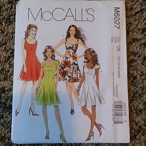 McCall's Summer Dress Sewing Pattern